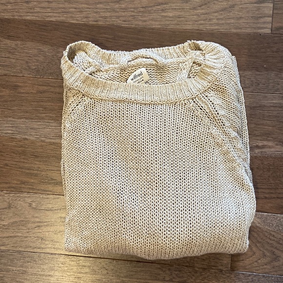 Aritzia cream knit sweater with Italian yarn - Picture 1 of 6